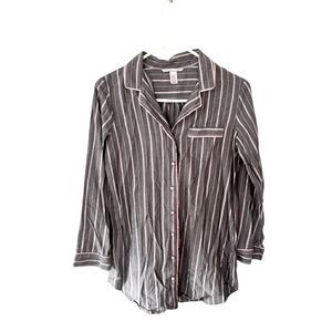 Victoria’s Secret gray, white and pink nightshirt